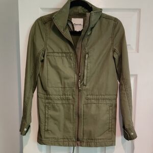 Madewell Sz XS Green Utility Jacket NWOT